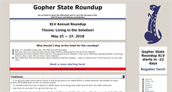 Desktop Screenshot of gopherstateroundup.org