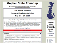 Tablet Screenshot of gopherstateroundup.org